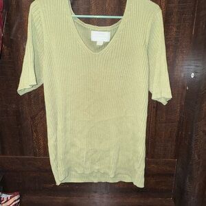 Avenue Olive Knit Sweater